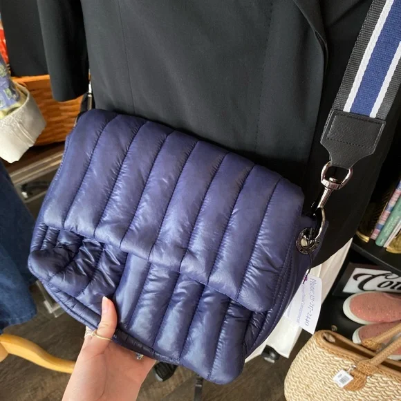 Think Royln puffy blue purse